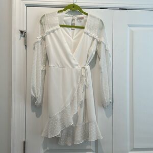 White Wrap Dress